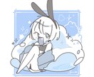 商用OK！シンプルで目を引くイラストお届けます 自分用や配信･配布、プレゼントにゆるくかわいいイラスト イメージ4