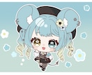 ミニキャラのイラスト作成いたします アイドルの生誕祭やvtuberさんのグッズ用など イメージ2