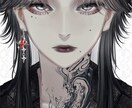 ダウナー・サブカル系のアイコンイラストを制作します 影のある魅力的なキャラクターをお届けいたします イメージ10