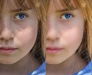 3枚1000円！人物写真を綺麗に修正します 拡大しても修正個所が気にならない仕上げをします イメージ1