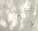 手書きオシャレ温かみのあるイラストロゴ作成致します 【1名様限定】カフェ・お菓子・ハンドメイド作品にぴったり イメージ1