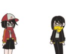 キャラデザの相談から！デフォルメ立ち絵制作をします ノベルゲーム風画像を作ります。実際のゲームの利用などにも！ イメージ6