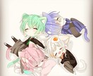 最短1日♡可愛いイラスト描きます アイコン,ゲーム実況や歌みたのサムネなど、ご要望に応じます! イメージ2