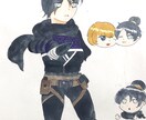 オリジナル・二次創作イラスト制作します デフォルメでも、アイコンサイズでもOKです！ イメージ1