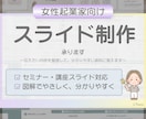 女性向けスライド制作代行します 「あとでやろう」が続く資料づくり、一緒に整えます イメージ1