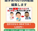 雑学系YouTube動画を5分まで編集します 台本と音声で、合計5分なら2本まで編集します イメージ1