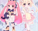 SNSや動画で使える可愛いイラスト描きます 全身絵・アイコン・立ち絵など描きます！ イメージ3