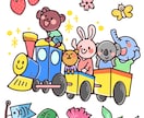 園や学校向けイラスト描きます 商用利用OK！ポップでカラフルな可愛いイラスト！ イメージ3
