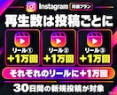 インスタリール再生数【30日間】まとめて増やします 連絡不要で毎回対応｜30日保証付き｜リール月額プラン｜高品質 イメージ5