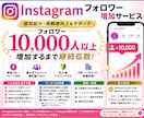 インスタグラムのフォロワー10,000人増やします instagram|拡散|フォロワー|増加 |保証有|即対応 イメージ1