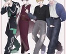 TRPG・ゲーム等の立ち絵制作承ります ヒアリングして、貴方の思い描くキャラクターデザインを描きます イメージ4