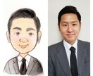 某大企業主催の出品経験有❁⚘癒やし系似顔絵描きます 世界に1つだけのギフトや自分用に❁心に染みる水彩画を描きます イメージ2