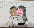 2週間で似顔絵・ウェルカムボードかきます プレゼントの似顔絵を手書きで2週間で仕上げて描きます！ イメージ4