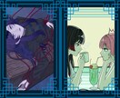 華やかで落ち着いた雰囲気のイラストをお描きします 線や配色に特徴のある繊細な目を引くイラストを制作します イメージ10