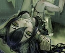 厚塗りイラスト描きます 退廃的・ダークな雰囲気のイラスト イメージ1