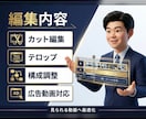 ビジネス視点で編集！こだわる動画を制作します コンサル視点のテロップ・構成。YouTubeや広告動画も対応 イメージ2