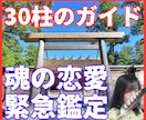 30柱のガイドが視る魂の恋愛鑑定【緊急対応】します 【伊勢霊聴】普通の占い師と違う★30柱が同時にあなたを視る イメージ1