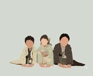 いただいたお写真を元に、イラストをお描きします ウェルカムボード、誕生日や記念日、ペットの似顔絵に イメージ1