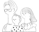 ゆるすぎるシュールでオシャレな！？似顔絵を描きます アイコンやウェディングに、オシャレでユニークなアクセントを イメージ3