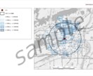 地域情報の見える化。世帯数地図作成します 効率的な集客方法を探している個人事業主などにおすすめです。 イメージ3