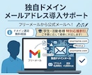 独自ドメインのメール導入をサポートします フリーメール卒業！自分だけの独自ドメインメールアドレス！ イメージ1