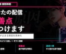 あなたのライブ配信を個別添削します 録画を見て改善点を具体化します イメージ1