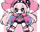 SNS用のキャラクターアイコン制作します twitter等のアイコンをオリジナルでかわいいちびキャラに イメージ1