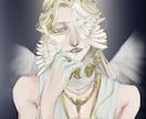 湿度の感じられる一枚絵の制作承ります 耽美、アンティーク調のイラストお任せください！ イメージ7
