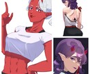 商用利用、著作権譲渡可能なイラストの制作承ります 大人っぽい魅力的な女性キャラクターが得意です イメージ1