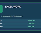 Excelの表整形・集計・関数設定を代行します 元ファイルを保全し、変更点と検算結果を添えて納品します イメージ1
