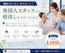 現役マネージャーが外国人スタッフとの橋渡しをします 外国人スタッフとのコミュニケーションや業務調整をサポート イメージ1