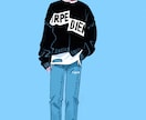 全身イラストを描きます 服のファッションがデザインできます イメージ1