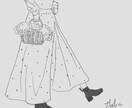 シンプル好きさん集まれ！線画イラストを作成します ご家族、ご友人、ペットとの思い出をアートにしてみませんか？ イメージ3
