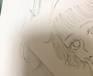手描き創作イラスト(モノクロ)を選んで頂けます 同じ絵は無く全て手描き、全て1枚ものの貴方だけのイラストです イメージ2