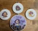 あなたのコテキャを刺繍します 推し活・配信特典受付中ひと針ひと針、心を込めて制作します。 イメージ2