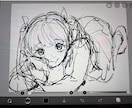 デジタルのダークなモノクロイラストを作成します 可愛いイラストからダークな雰囲気まで幅広く描けます！ イメージ4