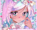 キラキラ個性的☆めろ可愛いイラスト描きます 商用利用可／アイコン／MV／歌ってみた／グッズ制作 等 イメージ3