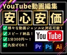 YouTube用動画編集を代行いたします PremierProを使用して視聴されやすい動画を作ります イメージ1