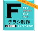 反応があるチラシをお作りします ご納得いただけるよう 3案ご提案いたします イメージ1