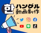 韓国語の各種動画作ります 韓国人向けネイティブ動画（SNS･Youtube）を作ります イメージ1