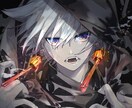 一枚絵イラストの制作承ります 低彩度の格好いいイラストお描きします イメージ1