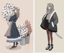 アイコンから背景まで、イラスト全般お描きします 修正回数無制限！ご要望に全力でお応えします。 イメージ8