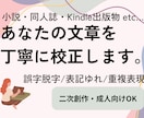 小説・同人誌の誤字脱字を丁寧に校正します 資格あり！小説・同人誌等様々なジャンルの本格的な校正をします イメージ1