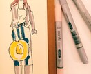 抜け感あるおしゃれなファッションイラスト描きます ＊お気に入りの写真やコーディネートをイラストにしてみませんか イメージ2