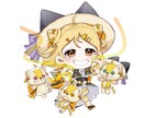 商用利用OK！かわいいミニキャライラストを描きます もちもちで柔らかく可愛いイラストを描きます！！ イメージ2