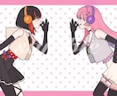 歌ってみた、サムネ、一枚絵等のイラスト描きます 商用無料！動画/配信/アイコン/グッズ/立ち絵 イメージ7