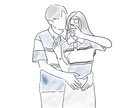 カップルイラスト描きます SNSアイコンや、プレゼントグッズにお使いいただけます！ イメージ8