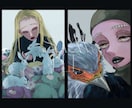 ダーク×動物×厚塗りで世界観あるイラスト描きます 商用利用◎描写範囲の制限なし一律価格！ご相談だけでもOKです イメージ10