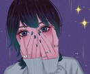 大人可愛いミステリアス✨綺麗SNSアイコン描きます 少しミステリアスで大人っぽい、印象に残る人物イラスト描きます イメージ2