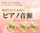 ピアノ伴奏音源・演奏音源・俯瞰動画をご提供します 楽器演奏、歌のお供に♪練習・音取り・お手本・お楽しみ用に♪ イメージ1